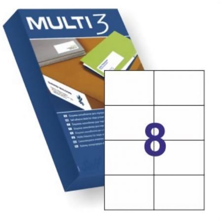 Apli Multi-3 Etiquetas Adhesivas 105x74mm, 500 Hojas